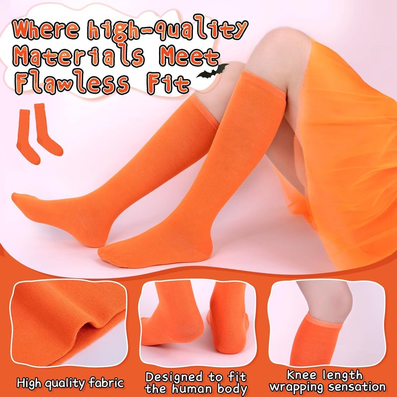 Lainlight Store Knee High Socks for Women Casual Tube Knee Socks Elasticity Long Stockings Halloween Accessories - Image 4
